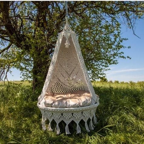 Elegant Macrame Swing For Adults - Leechoo